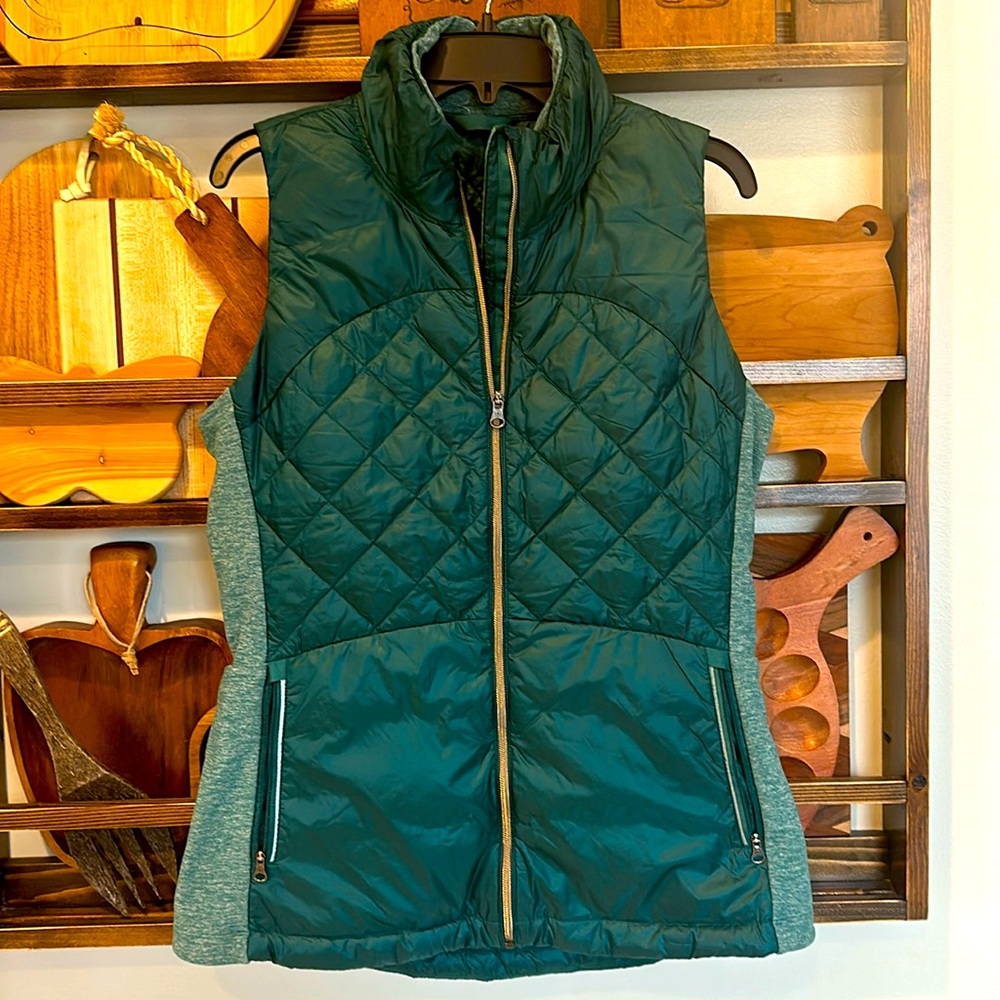 Quilted Forest Green Women's Puffer Vest